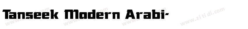 Tanseek Modern Arabi字体转换